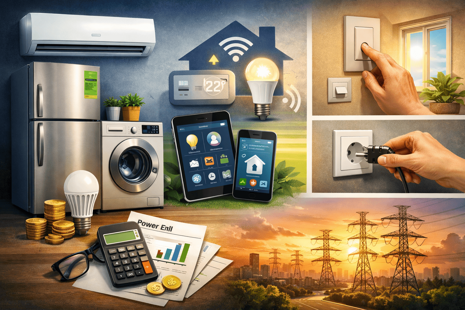 طرق عملية للتوفير في نفقات الكهرباء.