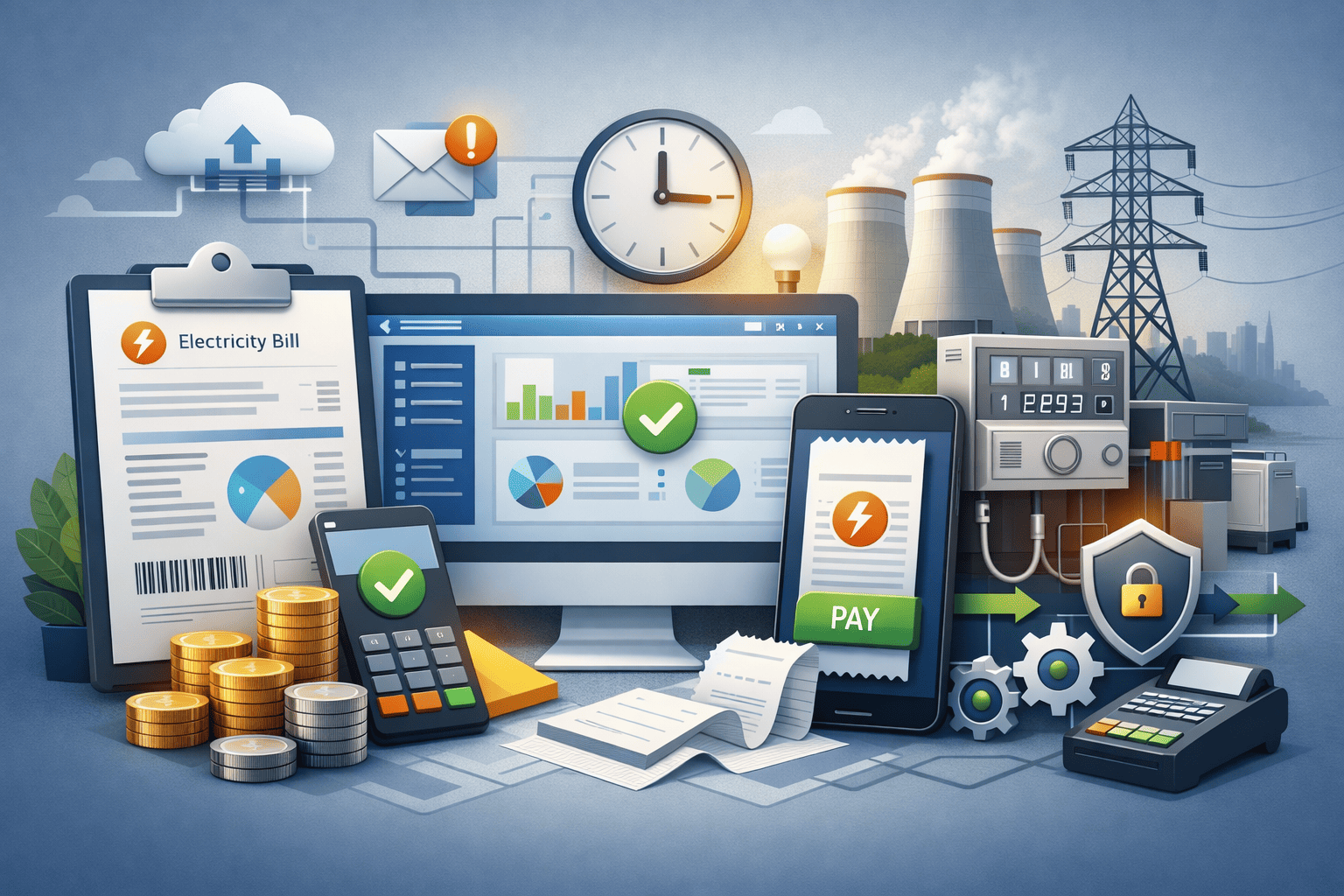 دفع فواتير الكهرباء بيسر وسهولة.