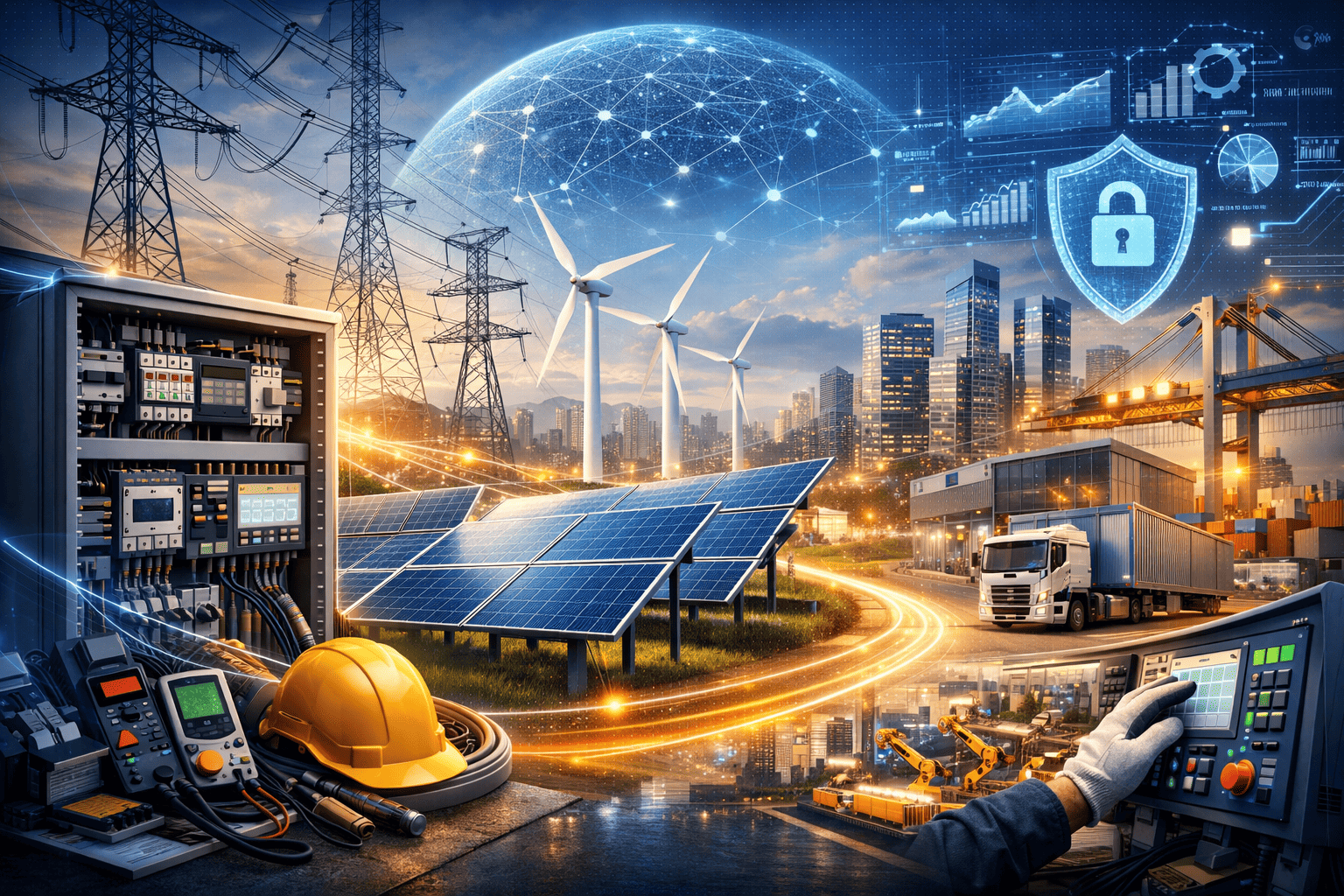 خدمات كهرباء عصرية لمستقبل أفضل.